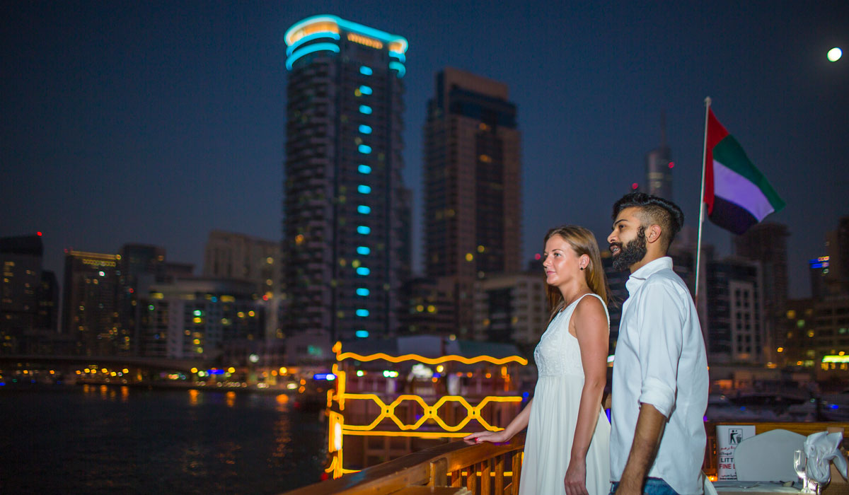 Dhow Dinner Cruise in Marina Canal with Live Entertainment